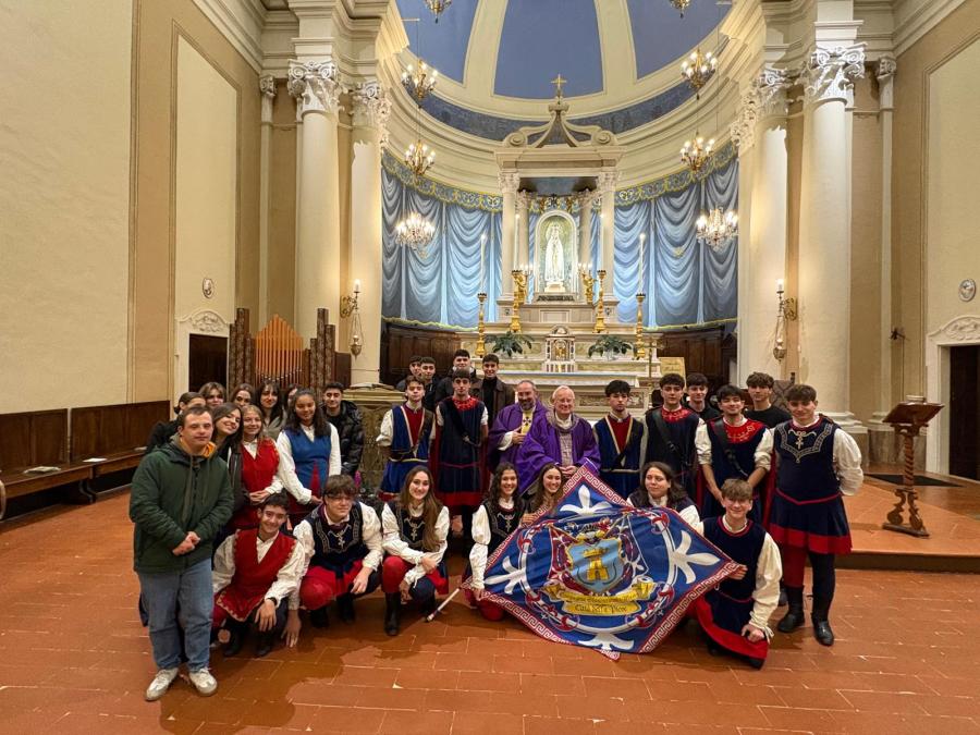 I giovani di Città della Pieve al Santuario della Madonna di Fatima